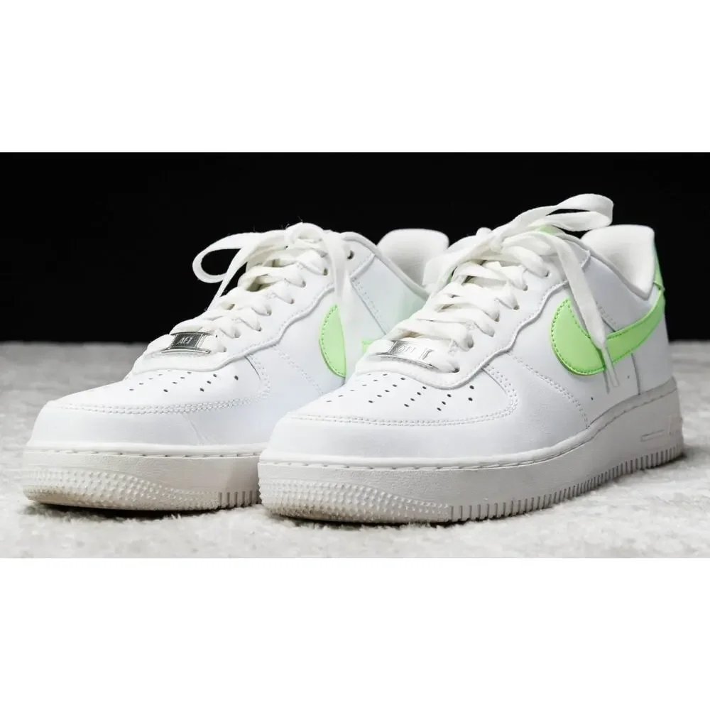 Nike Air Force 1 07 Next Nature White Lime Blast Sneakers Womens 9.5 DD8959-114